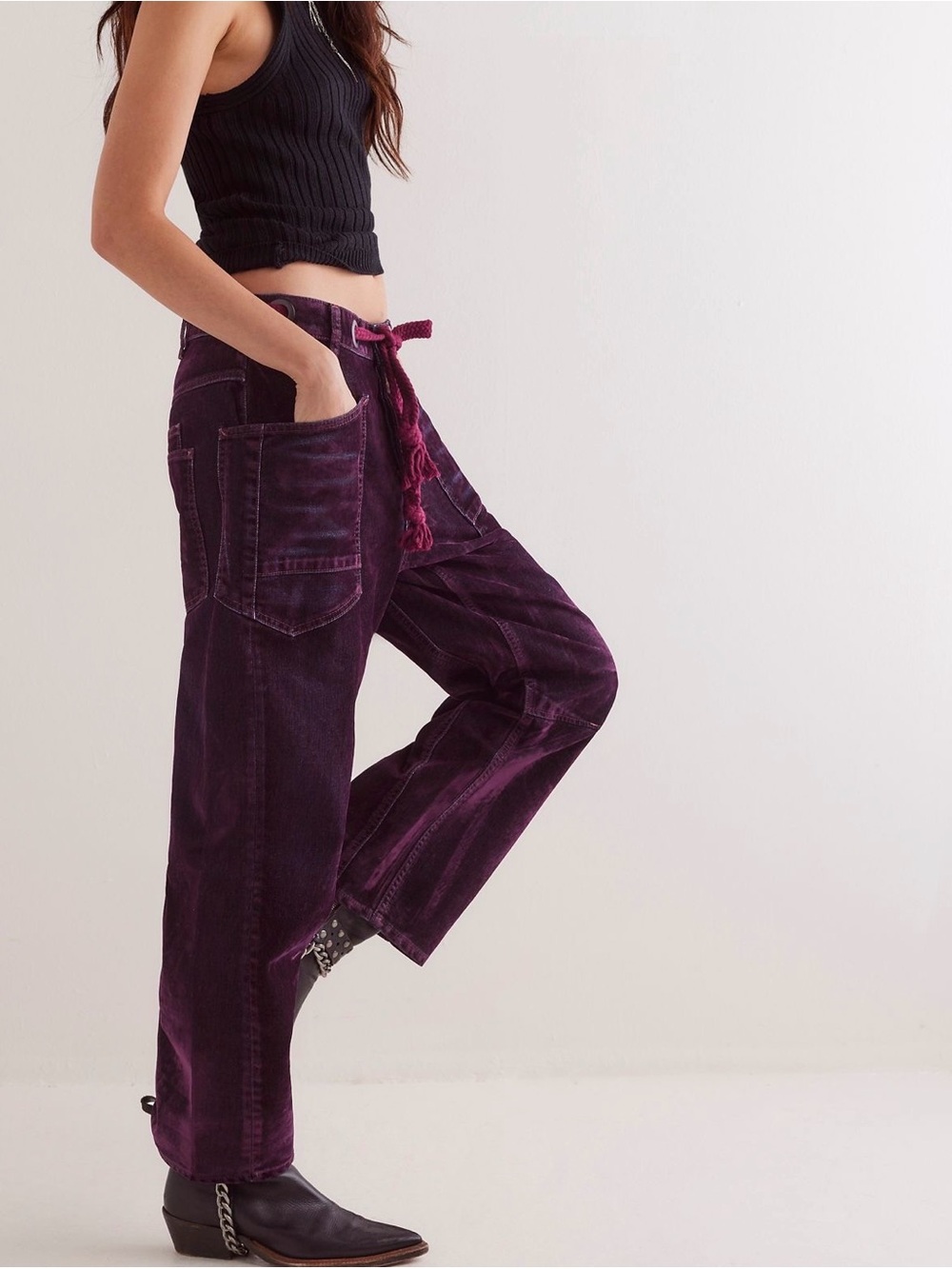 Free People Flocked Moxie Jeans